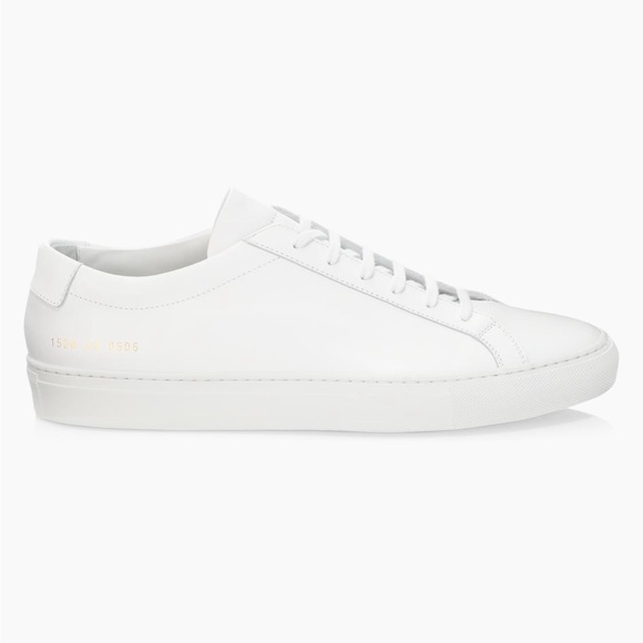 Common Projects Original Achilles Low-Top Sneakers in White - size 12